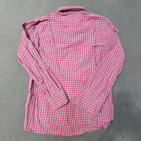 EUC Southern Tide Button Down Shirt Mens Medium Classic Fit RED/GREY Gingham - Picture 5 of 5